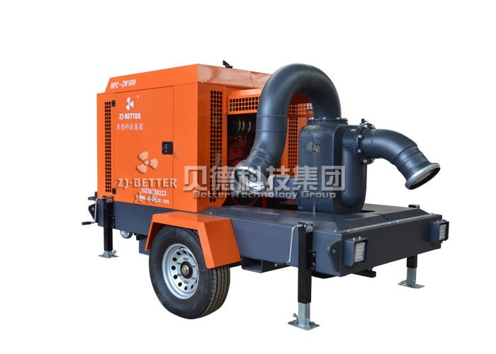 大流量移动排水泵车